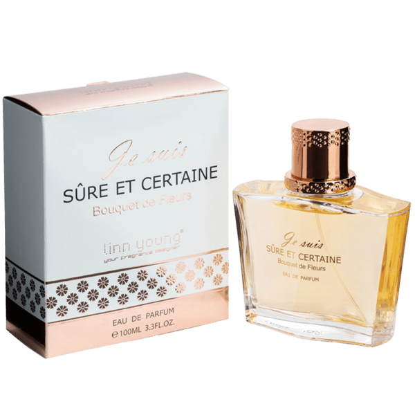 PERFUME DE DAMA LINN YOUNG JE SÛIS ET CERTAINE BOUQUET DE FLEURS
