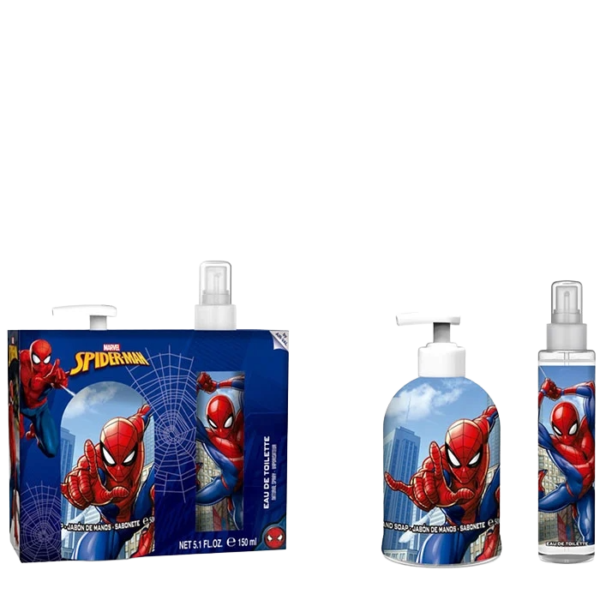 Kit de colonia y jabón liquido Marvel Spiderman para niños