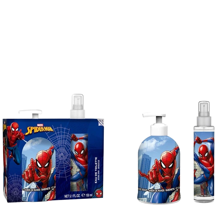 Kit de colonia y jabón liquido Marvel Spiderman para niños