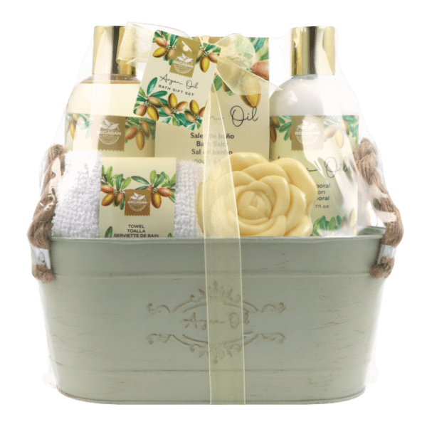 Cesta de Baño Metálica Becasan Nature Argán