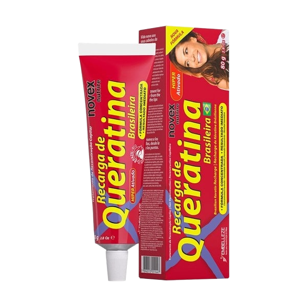 Tratamento Reconstrutor Novex Recarga de Queratina Brasileira